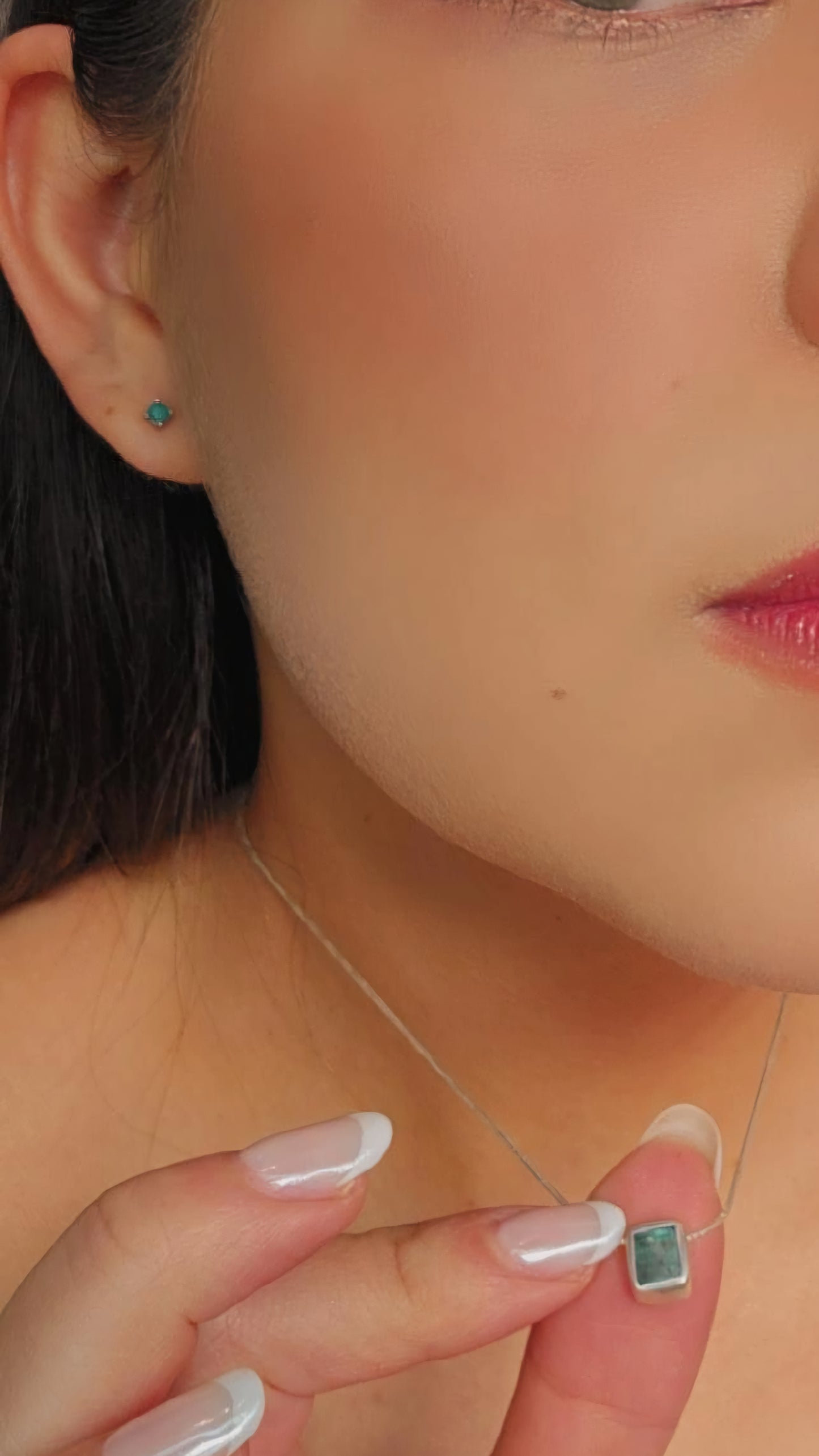 Set Isa en Plata con Esmeralda